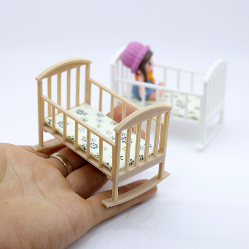 Woodworking Veneer - ⭐HOT❗ 1/12 Dollhouse Mini Cradle Baby