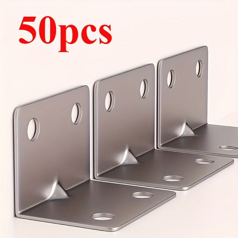 Woodworking Joint Types - 50Pcs right-angle bracket angle code set