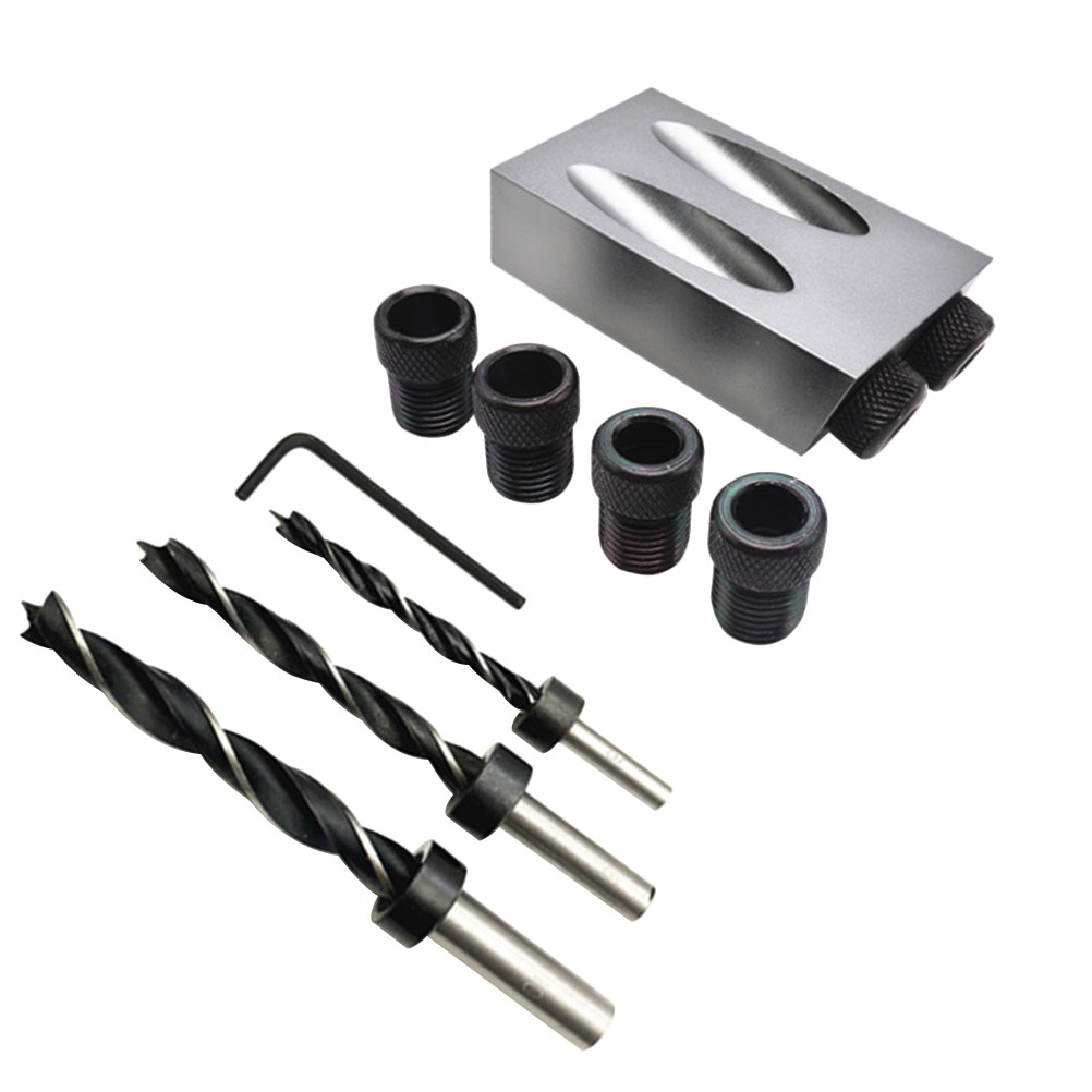 Woodworking Drill Bits - 34pcs Oblique Hole Drill Set 15