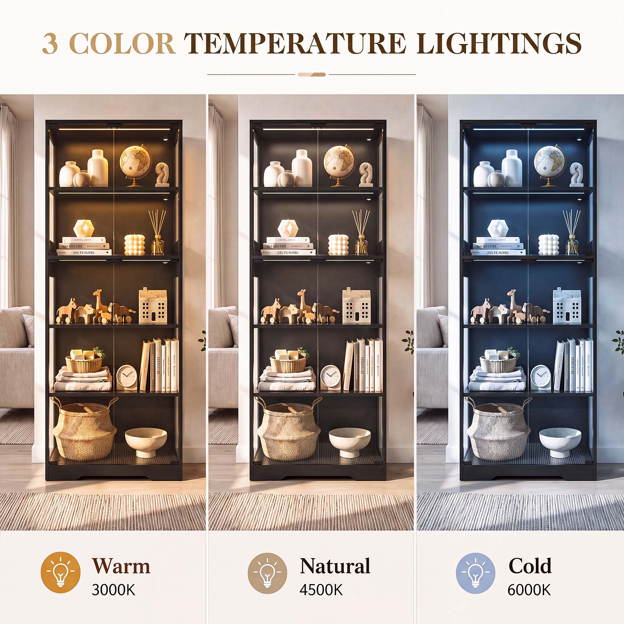 TCGBKAF 5‑Tier Display Cabinet - огляд і ціна Woodworking Veneer