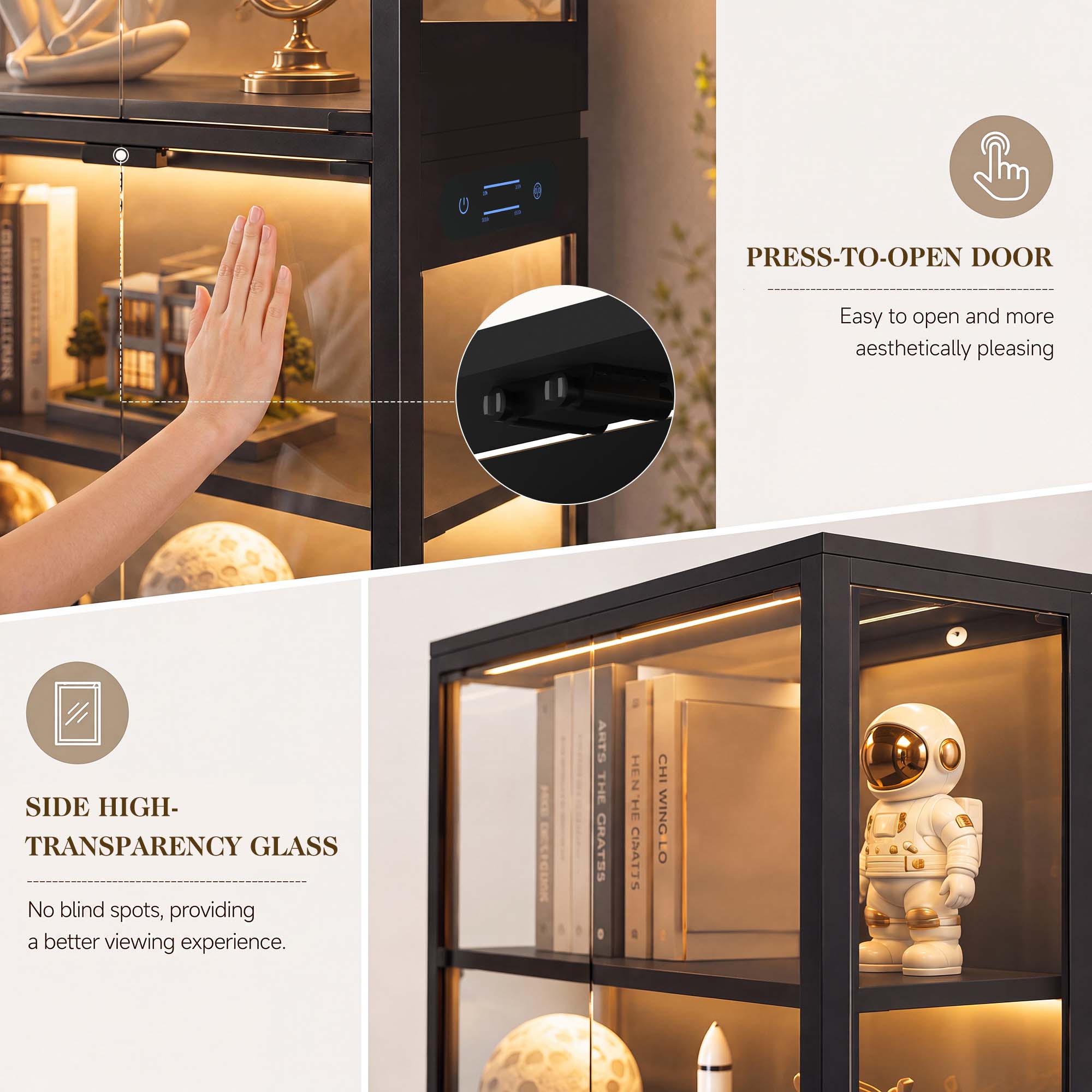 TCGBKAF 5‑Tier Display Cabinet - огляд і ціна Woodworking Veneer