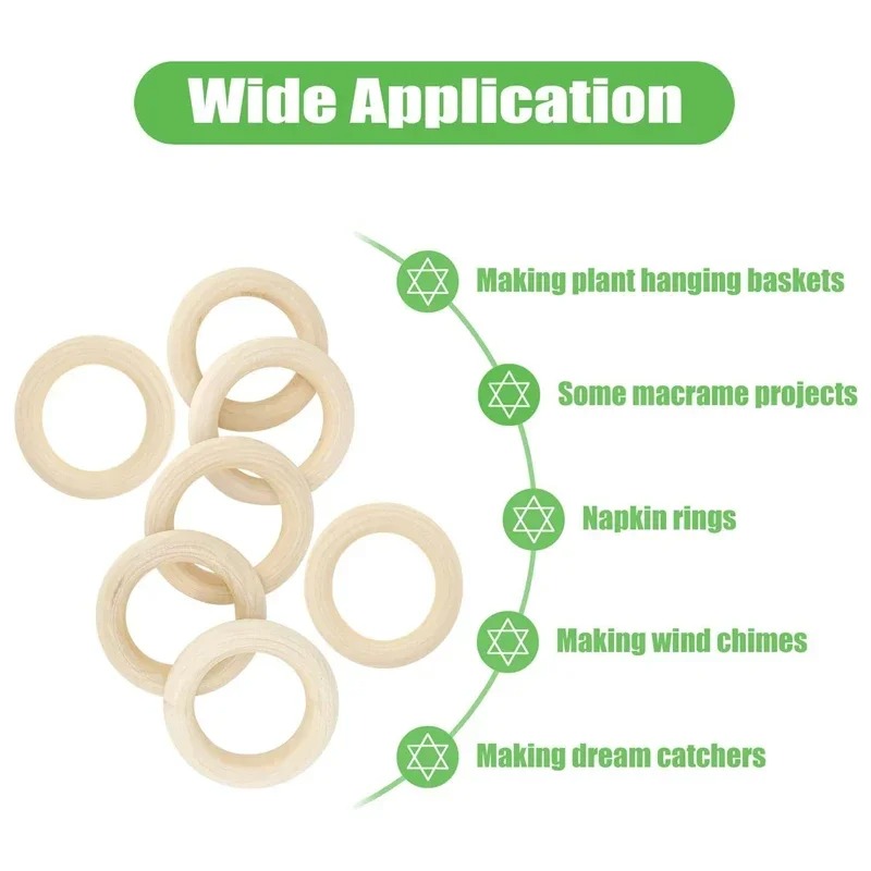 20pcs 30mm Unfinished Smooth W - огляд і ціна Woodworking Joint Types