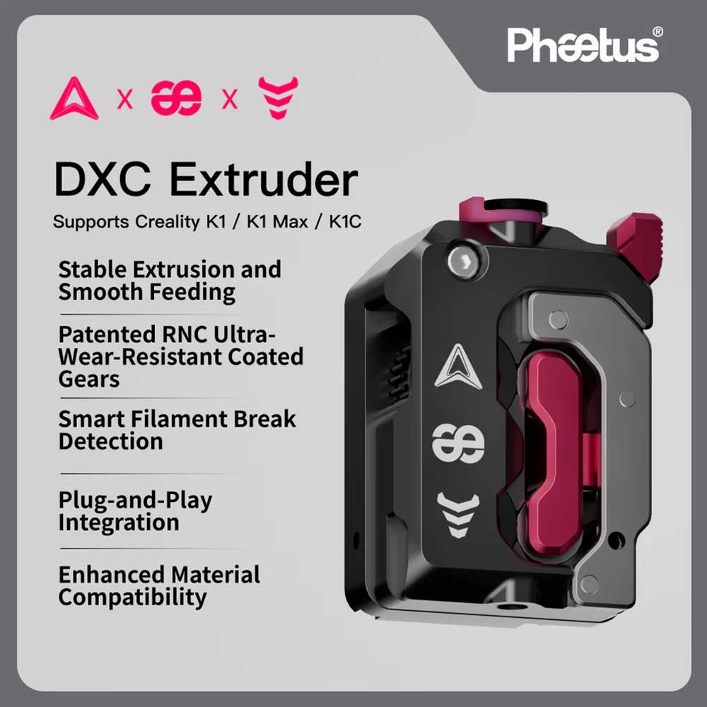 Phaetus DXC V1.1 Extruder With - огляд і ціна Creality Printer K1