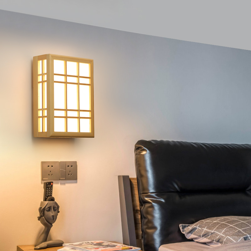 Japanese Style Wall Lamp Solid - огляд і ціна Woodworking Japanese