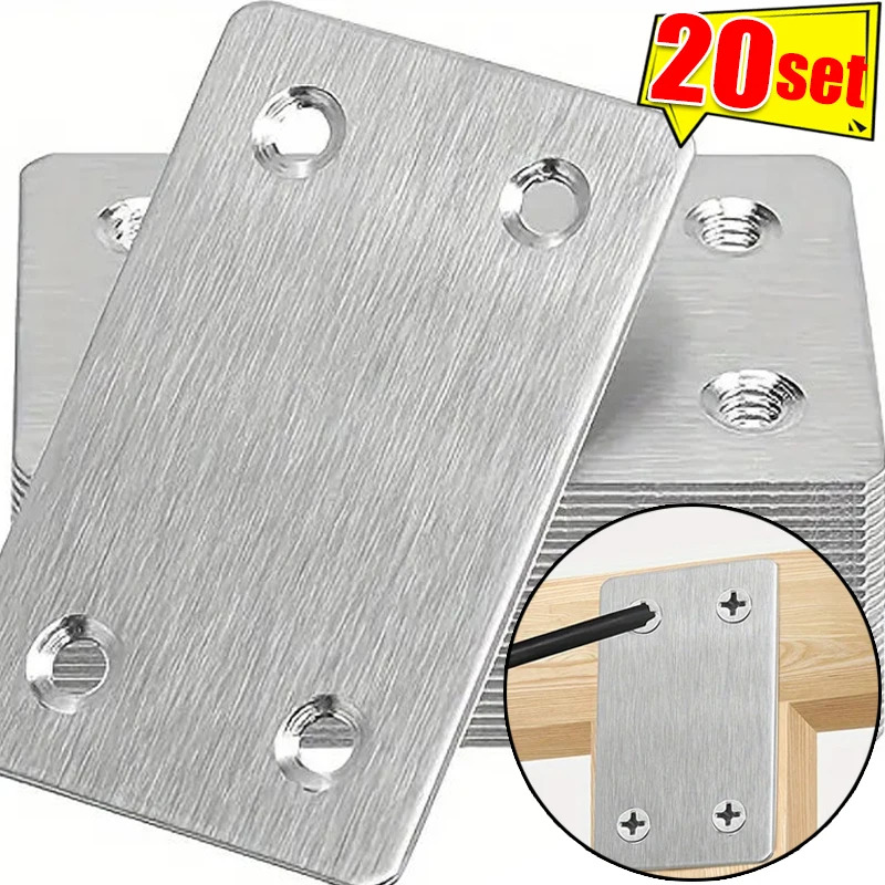 10Pcs Stainless Steel Right An - огляд і ціна Woodworking Joint Types