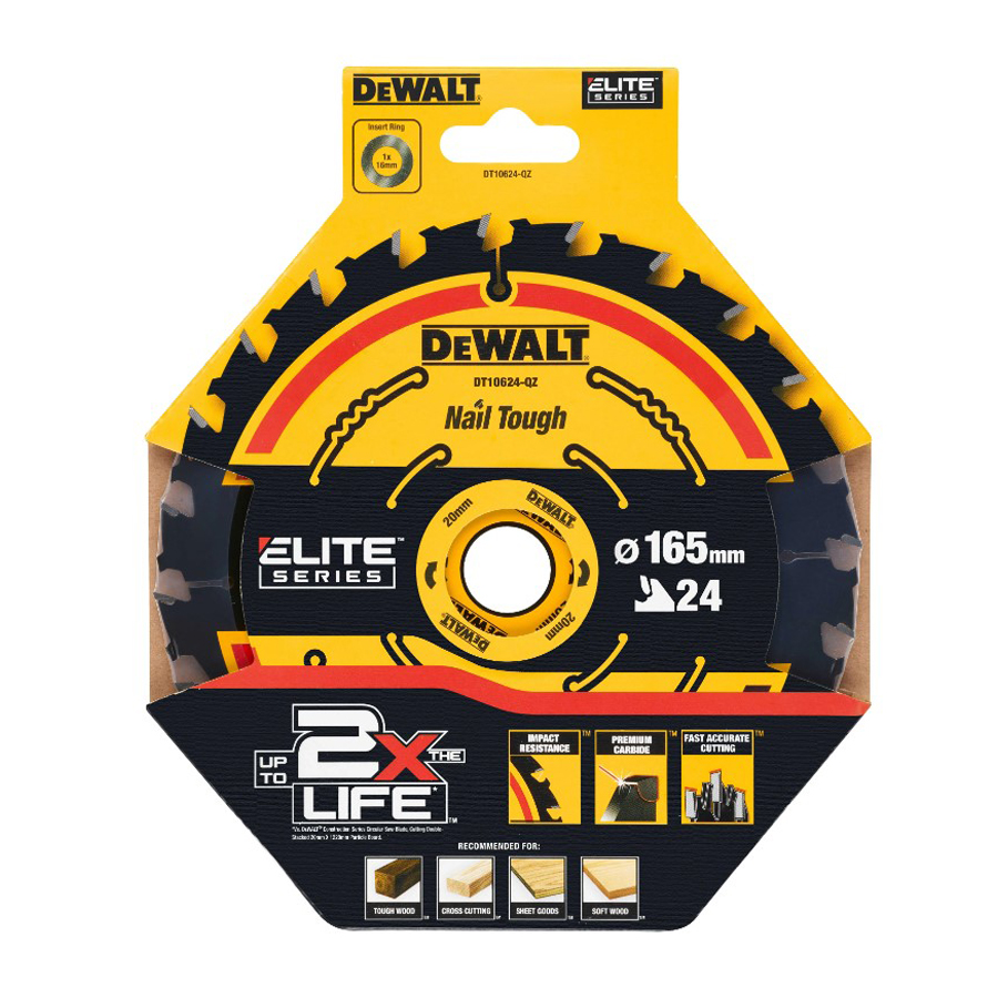 DEWALT DT10624-QZ 1/3pcs 24T C - огляд і ціна Woodworking Saw