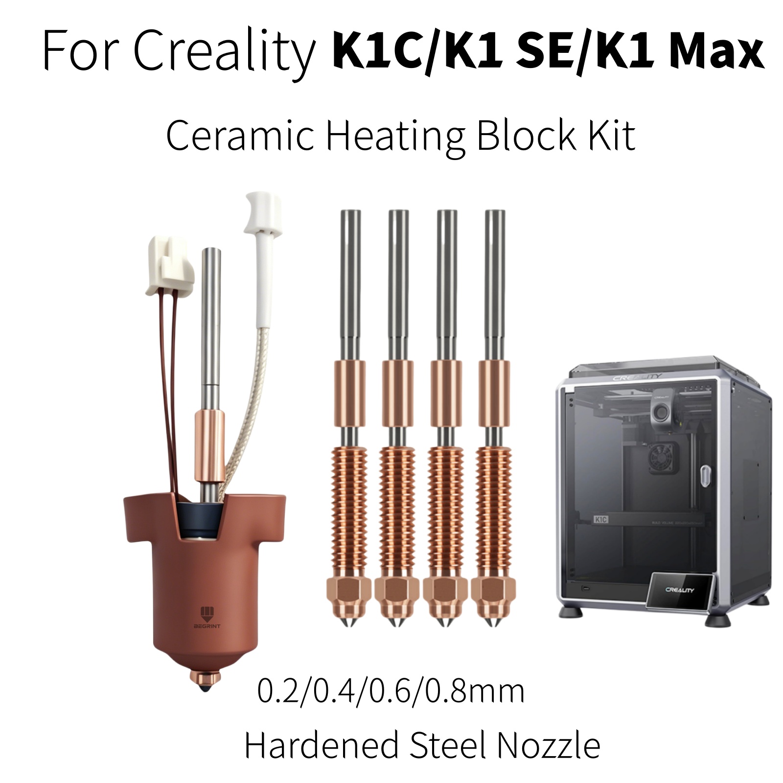 For Creality K1C K1 MAX Hotend - огляд і ціна Creality Printer K1
