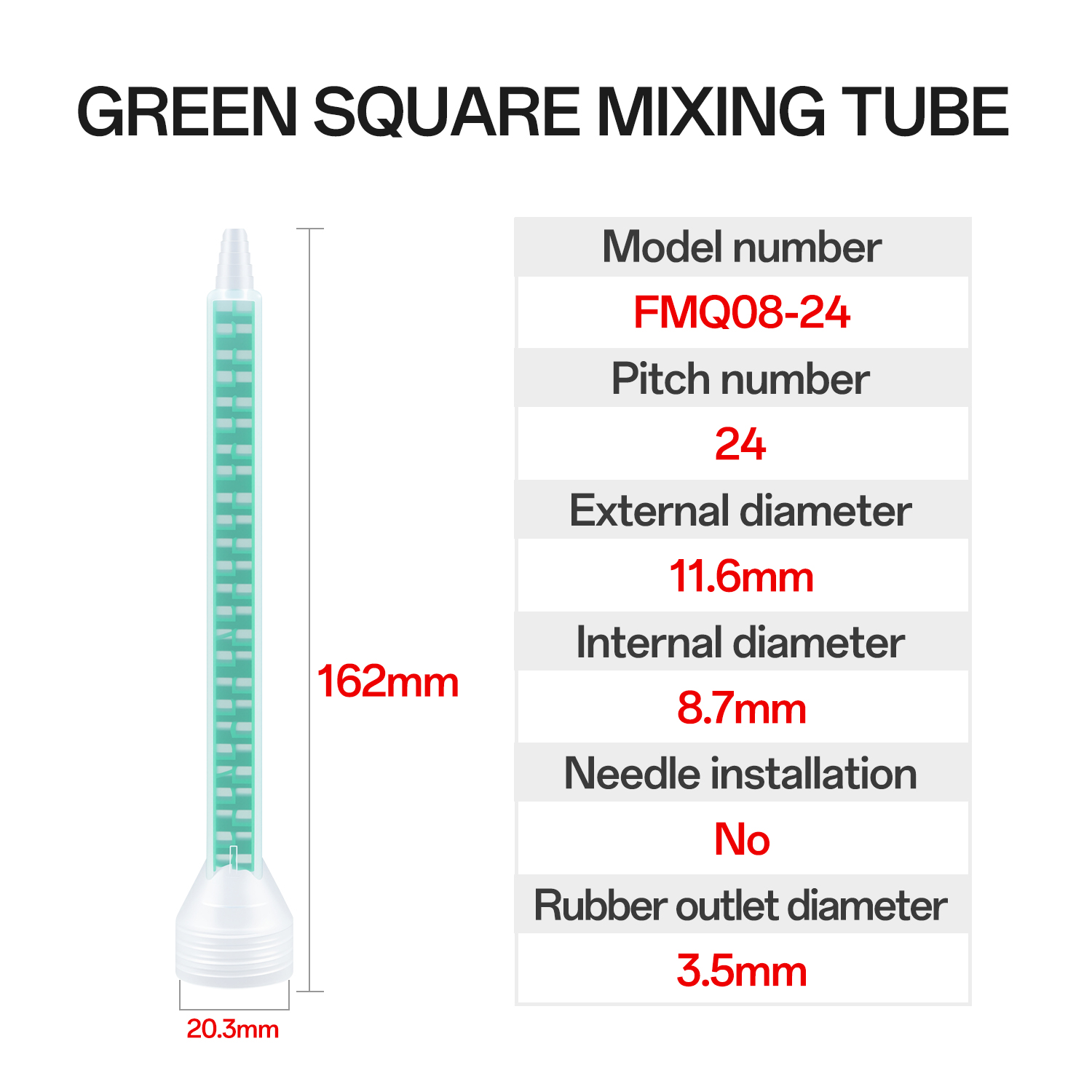 10/20/30/Pcs Square Static Mix - огляд і ціна Woodworking Glue Applicator